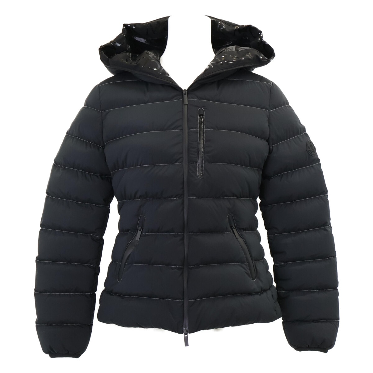 モンクレール 23年製 HERBE レタリングロゴ ショート ダウン O