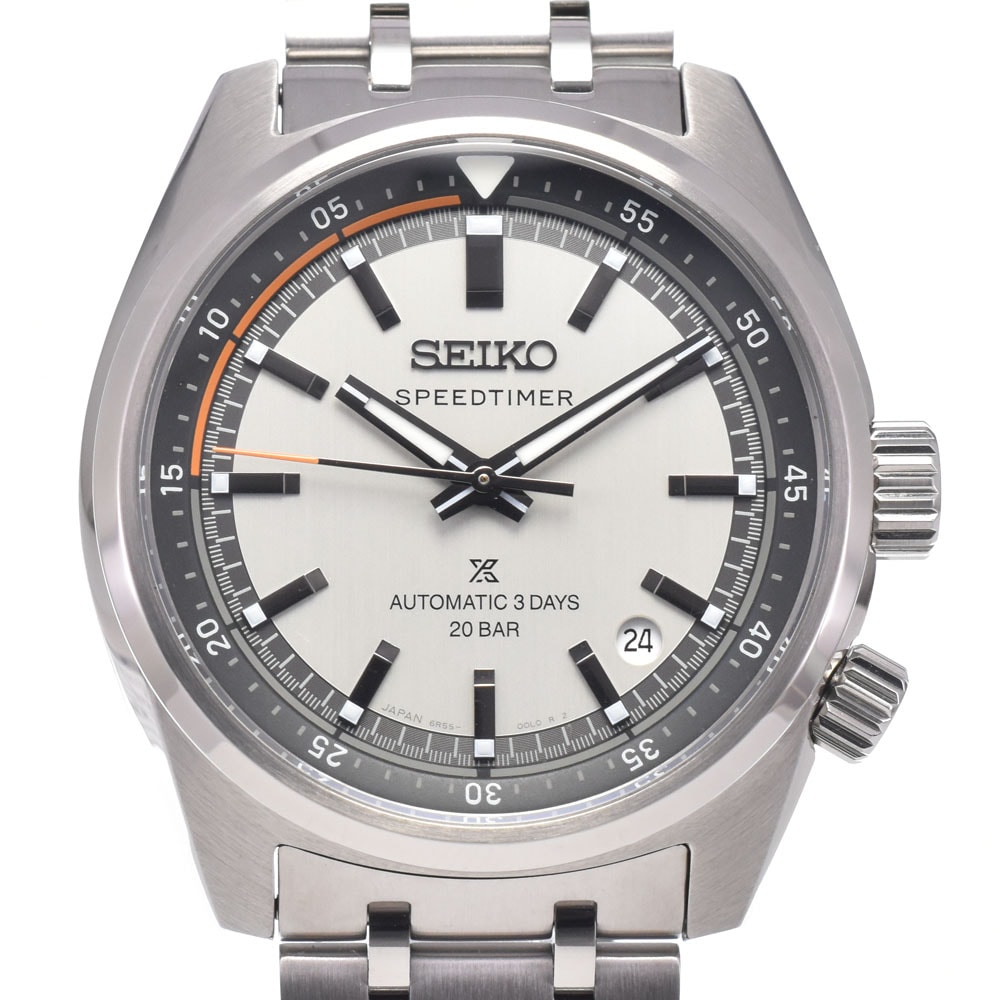 セイコー SEIKO SBDC215/6R55-00L0 プロスペックス スピードタイマー デイト 自動巻き メンズ 美品 箱・保証書付き 腕時計 E#149936
