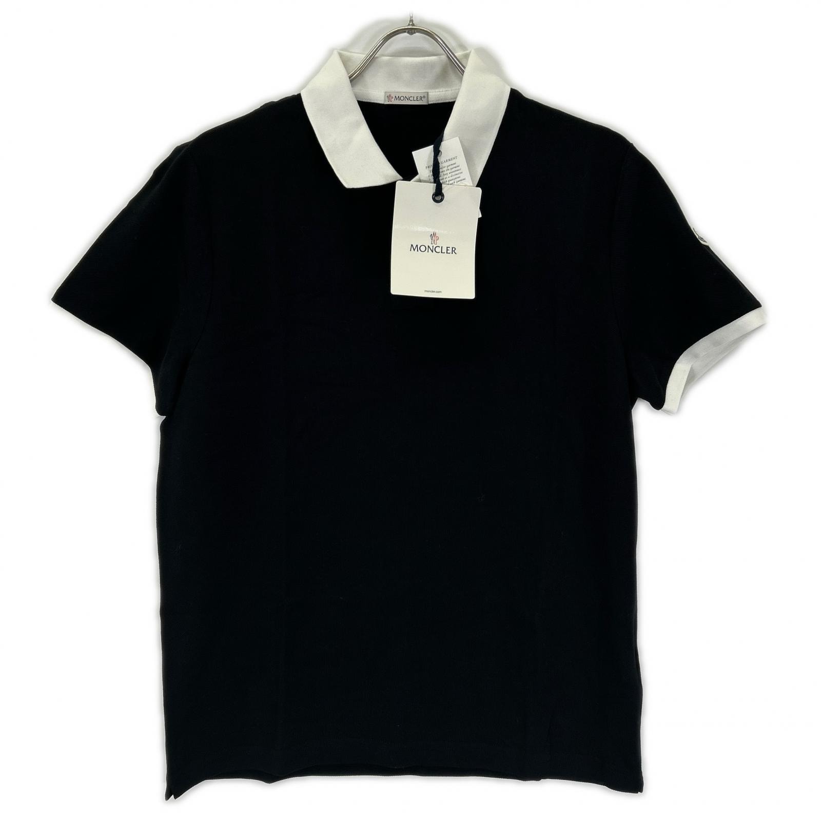 モンクレール MAGLIA POLO ブラック ポロシャツ L