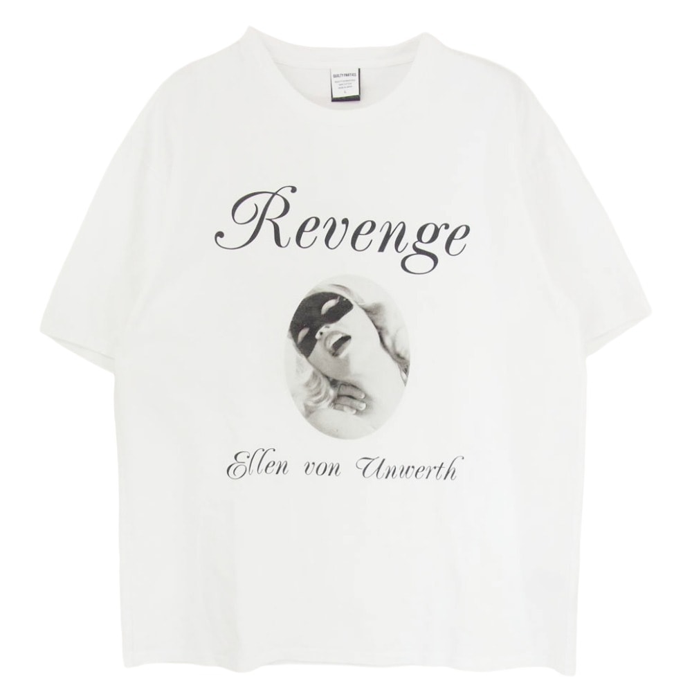 WACKO MARIA ワコマリア Tシャツ 25SS x Ellen Von Unwerth Washed Heavy Weight エレンフォンアンワース ウォッシュド ヘビー ウェイト フロントプリント 半袖 Tシャツ ホワイト系 L【中古】