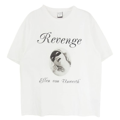 WACKO MARIA ワコマリア Tシャツ 25SS x Ellen Von Unwerth Washed Heavy Weight エレンフォンアンワース ウォッシュド ヘビー ウェイト フロントプリント 半袖 Tシャツ ホワイト系 L【中古】