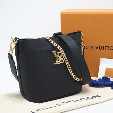 極美品 LOUIS VUITTON ルイ・ヴィトン ロックミー ロック& ウォーク M24006 2wayショルダーバッグ ブラック グレインレザー レディース