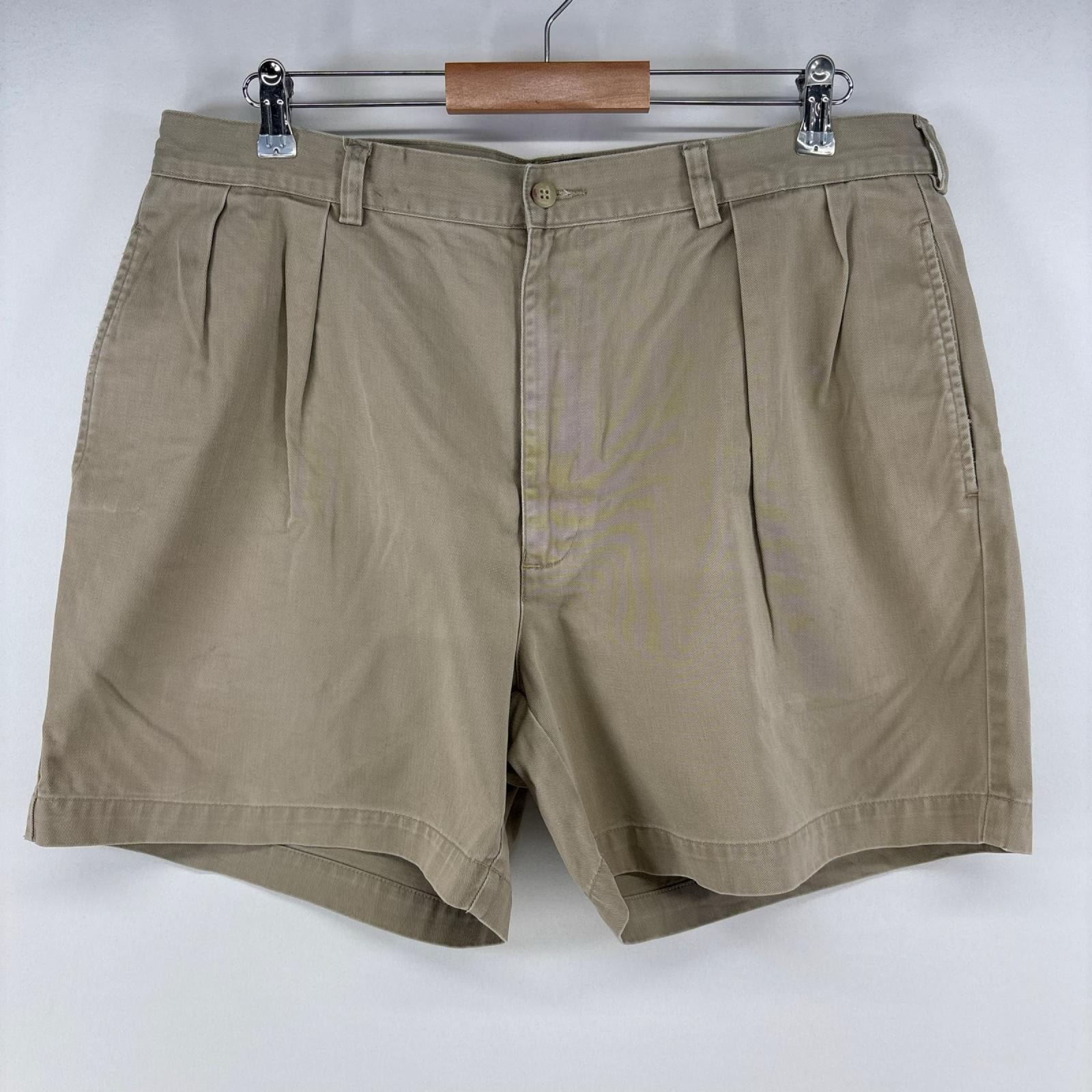 古着 ポロバイラルフローレン Polo by Ralph Lauren ショートパンツ チノパン ジップ ポロチノ ハーフパンツ w38 ベージュ メンズ