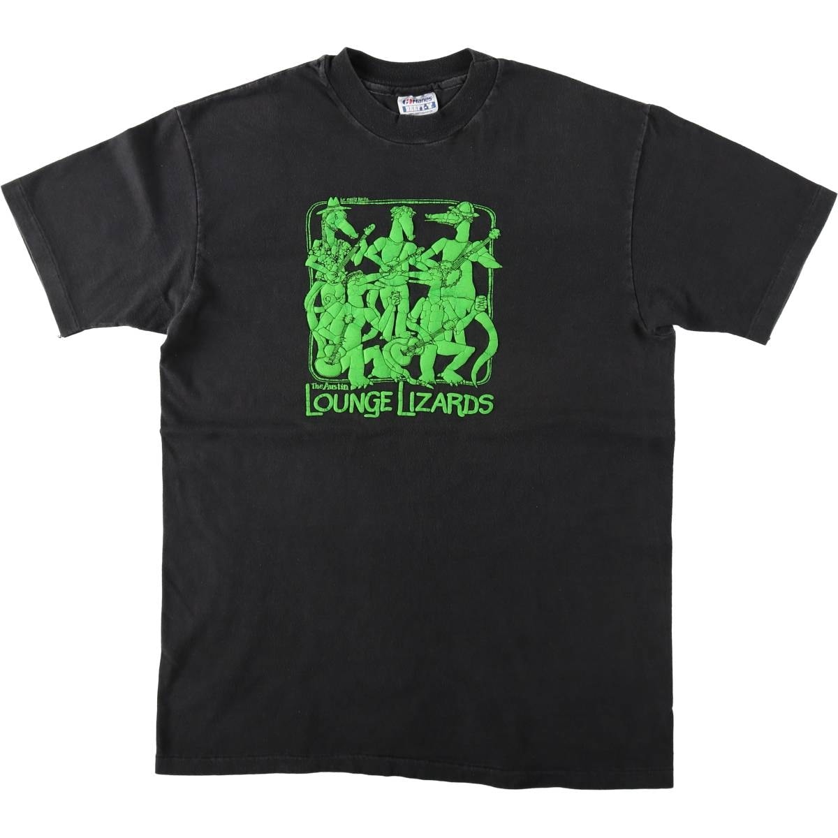 古着 80年代 ヘインズ Hanes THE AUSTIN LOUNGE LIZARDS バンドTシャツ バンT USA製 メンズL相当 ヴィンテージ/eaa640725