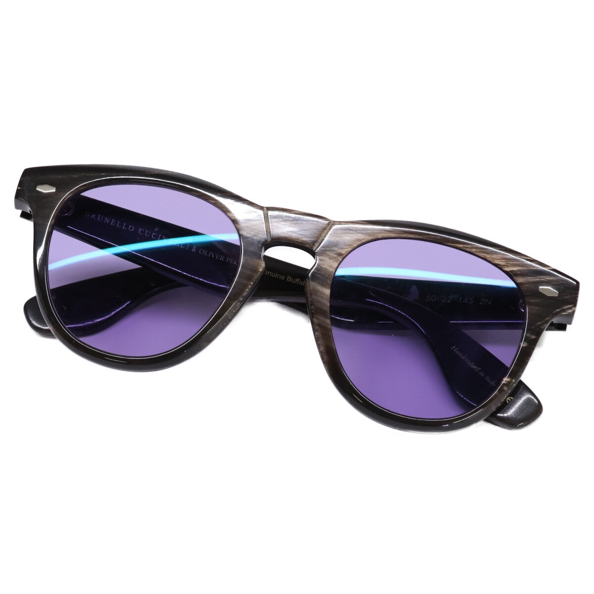 オリバーピープルズ x Brunello Cucinelli ブルネロクチネリ OV8029S 17200A Nino Horn ボストンシェイプ 52□22-145