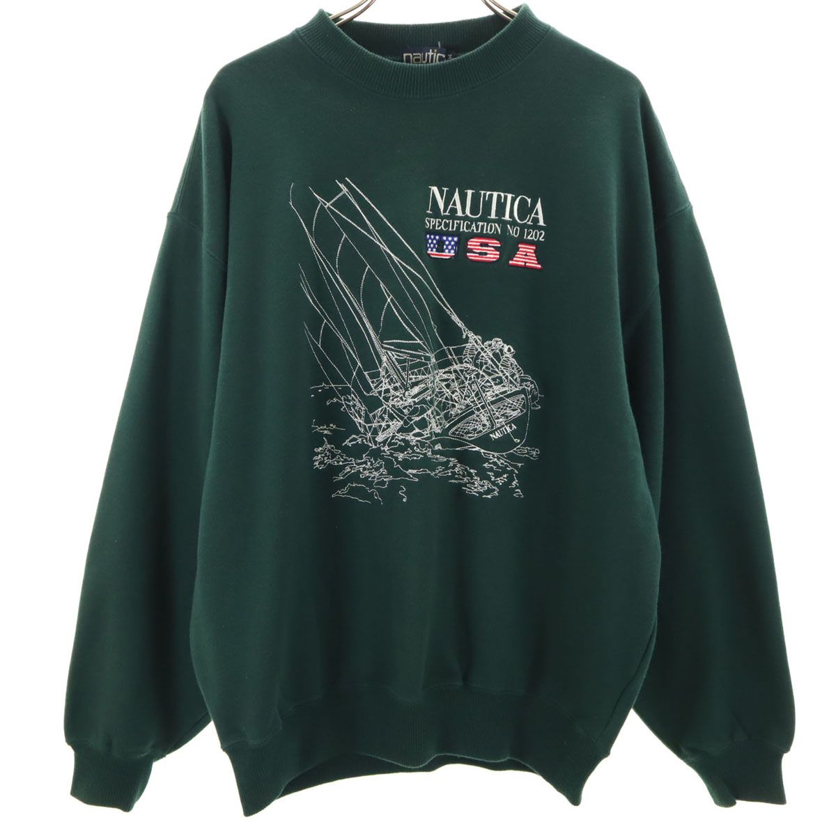 NAUTICA 90s 長袖 スウェット トレーナー