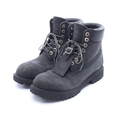 ルイ・ヴィトン LOUIS VUITTON LOUIS VUITTON × Timberland モノグラム 6-IN アンクル ブーツ 靴 レザー レザー メンズ ブラック系 【中古】