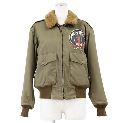 希少【SALE】Buzz Rickson's バズリクソンズ フライトジャケット サイズ 36 メンズ B-10 M品番 ロゴ GOD OF DEATH 死神パッチ アウター カーキ 日本製 M11120