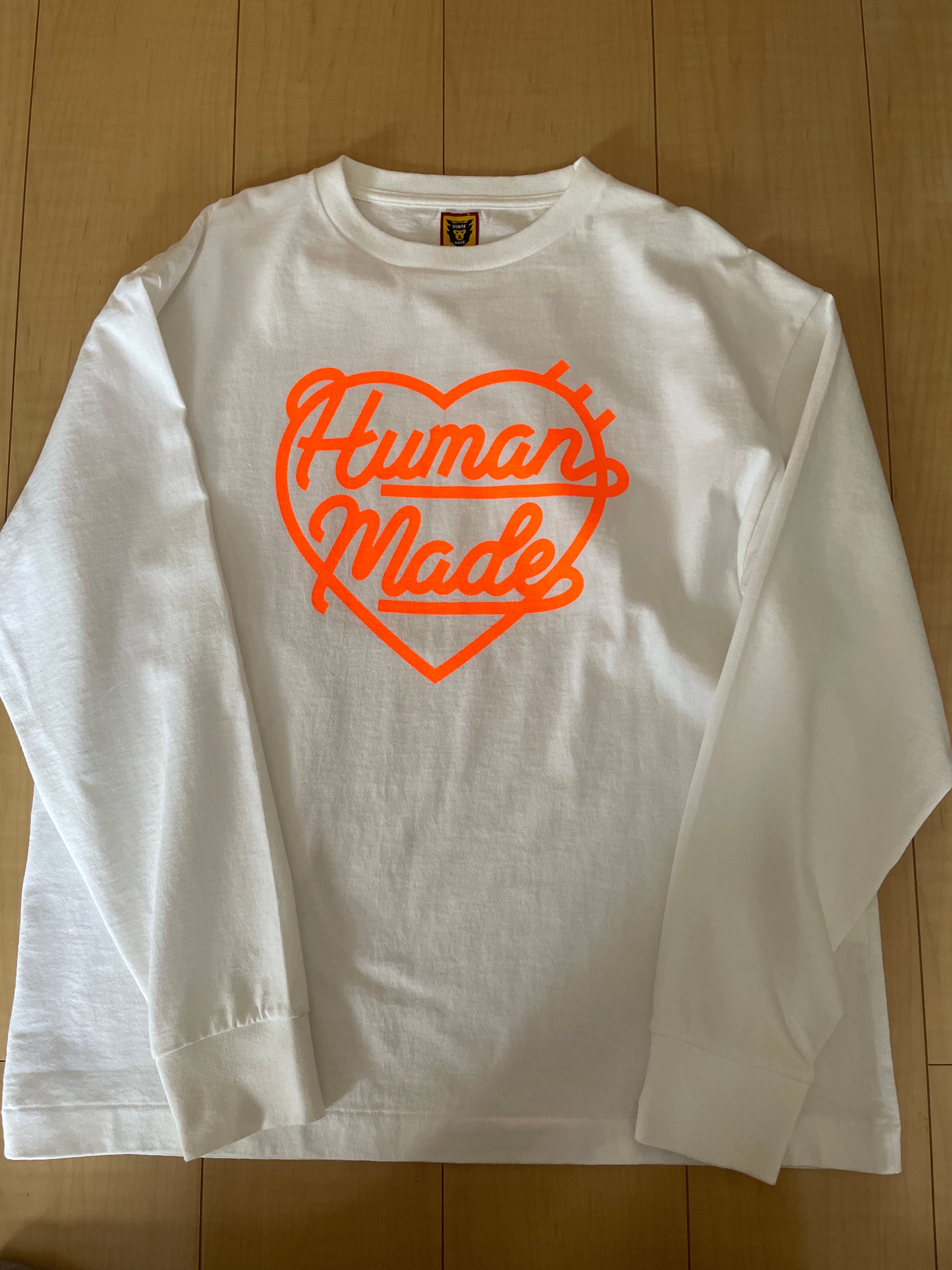 HUMAN MADE Heart L/S T-Shirt "White"