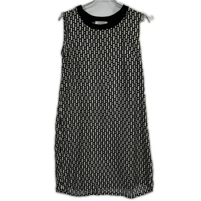 マックスマーラ 92260908 ブラック ノースリーブ ワンピース 表記なし