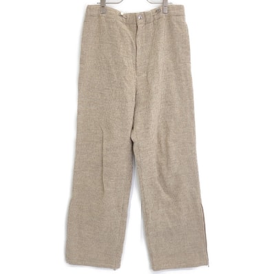 オーラリー A22AP02DT WOOL HAIRLINE LIGHT TWEED OVER PANTS 3