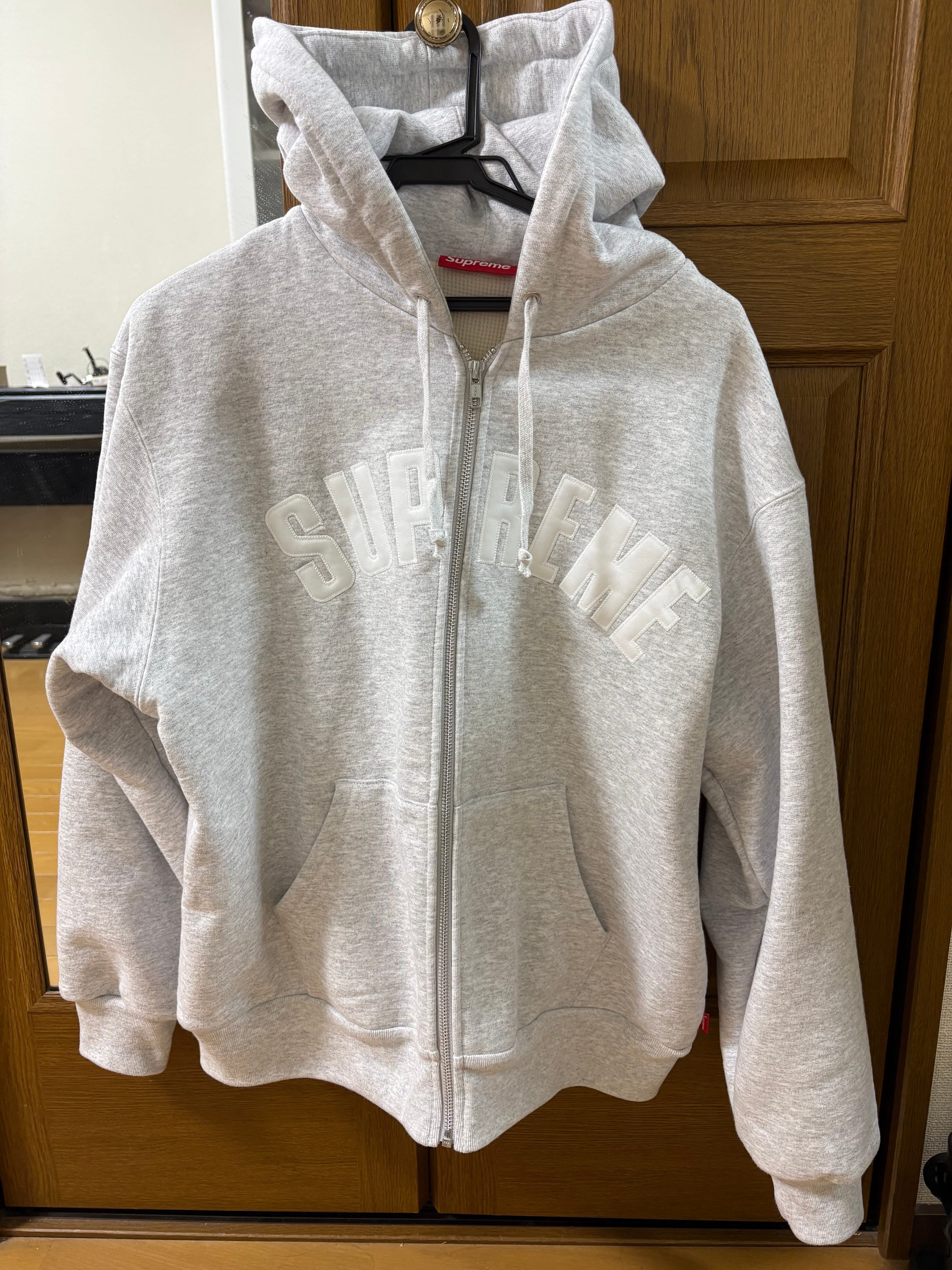Supreme Arc Thermal Lined Zip Up Hooded Sweatshirt "Ash Grey"