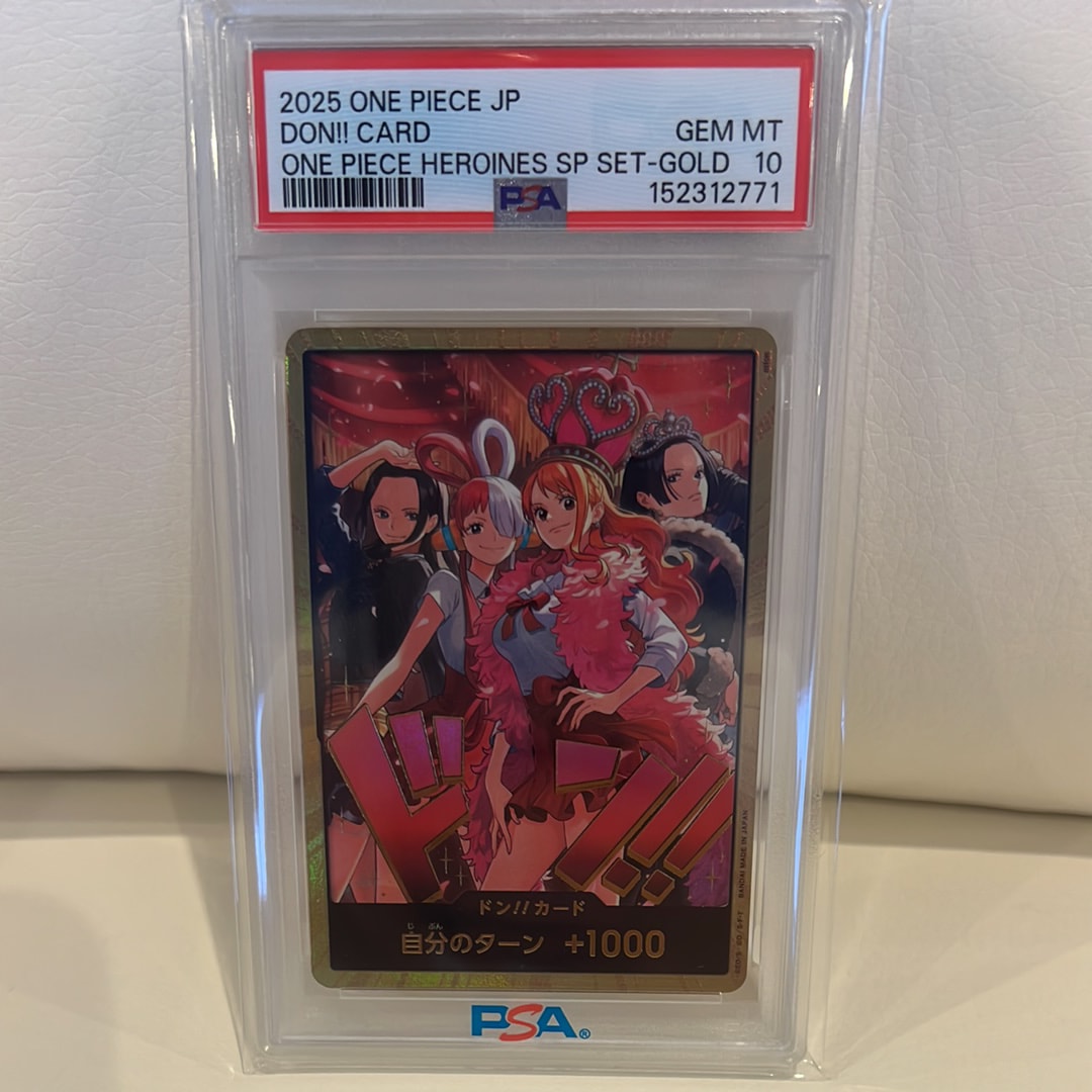 PSA10】ドン!!カード : ロビン&ウタ&ナミ&ハンコック [開封済