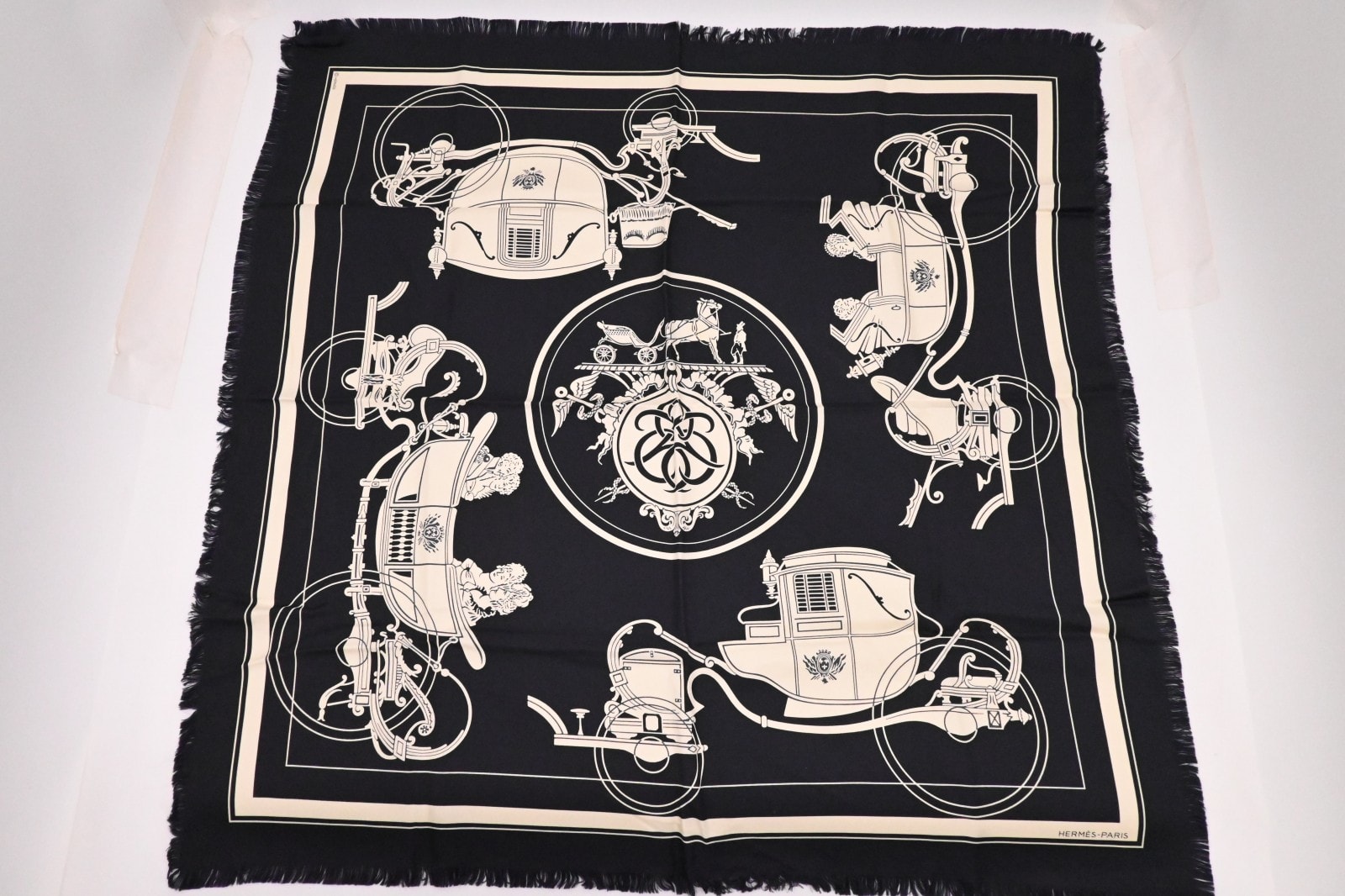 エルメス カレ80 Ex-Libris エクスリブリス シルク