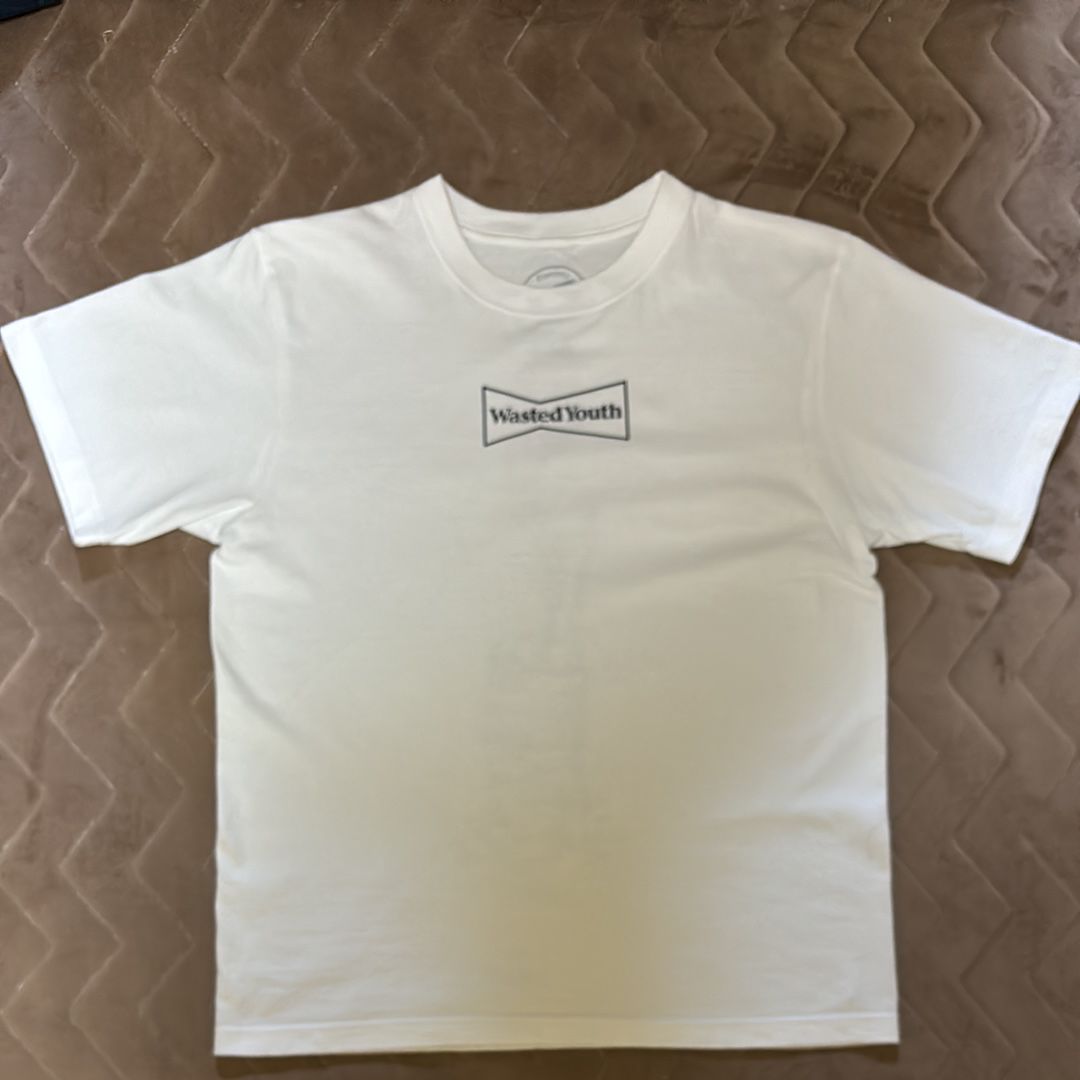 Wasted Youth FLOWER CAN TEE "White" / VERDY