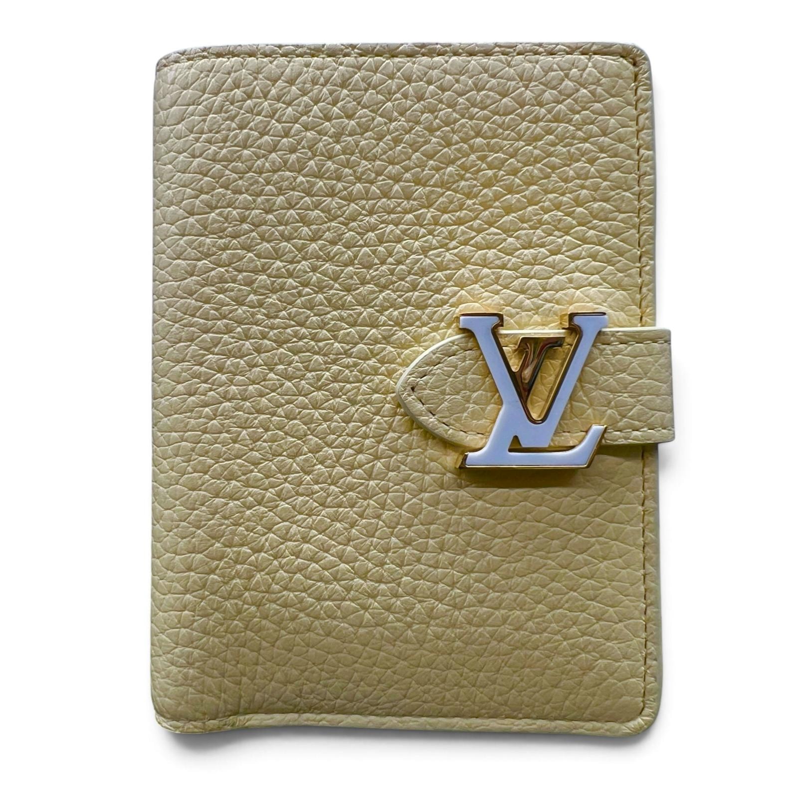 LOUIS VUITTON 希少 極美品 ルイヴィトン LV ヴェルティカルウォレット コンパクト 二つ折り財布 M11975 レザー RFID確認済 Aランク 中古 鑑定済 ヴィトン財布