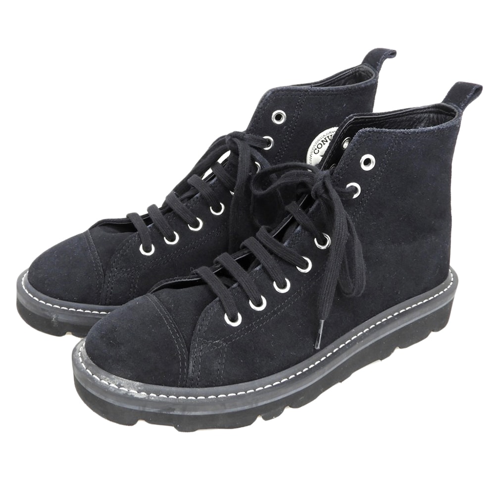 コンバース SUEDE ALL STAR LONGLIFE HI スニーカー シューズ メンズ 黒 ブラック 27cm 1CL884 8.5(US)