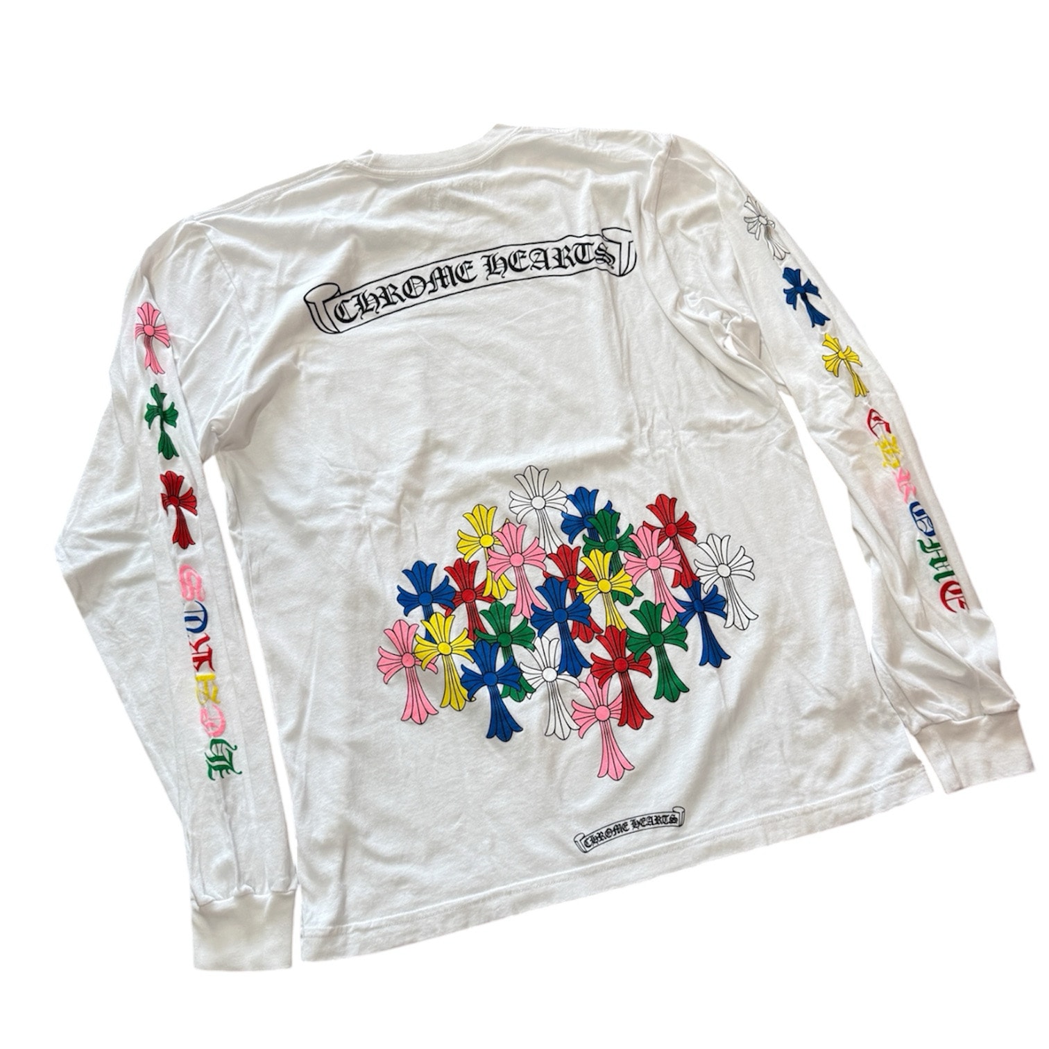 Chrome Hearts Cemetery Cross L/S T-Shirt "White/Multicolor"