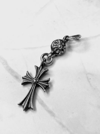 Chrome Hearts 1 Ball Tiny CH Cross Charm "Silver"