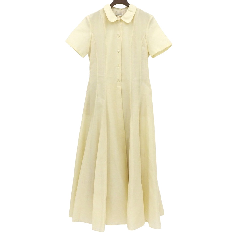 クラネ 新品同様 FULFFY SHEER H/S SHRIT ONEPIECE ワンピース レディース アイボリー 1 18112ー5062 25SS 1