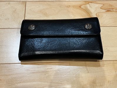 Chrome Hearts Wave Wallet Leather "Black"