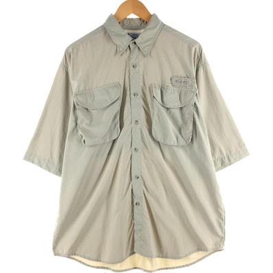 古着 コロンビア Columbia PFG 半袖 フィッシングシャツ メンズM相当/eaa558360
