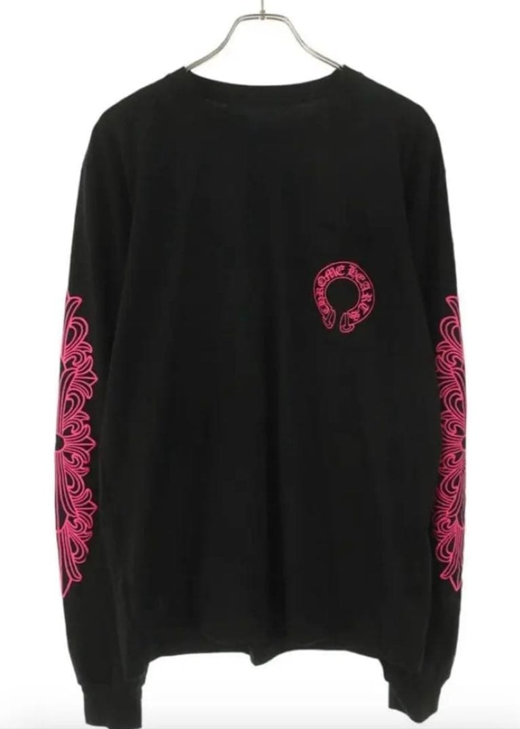 Chrome Hearts クロムハーツ フローラルクロス ホースシュー ロングスリーブTシャツ