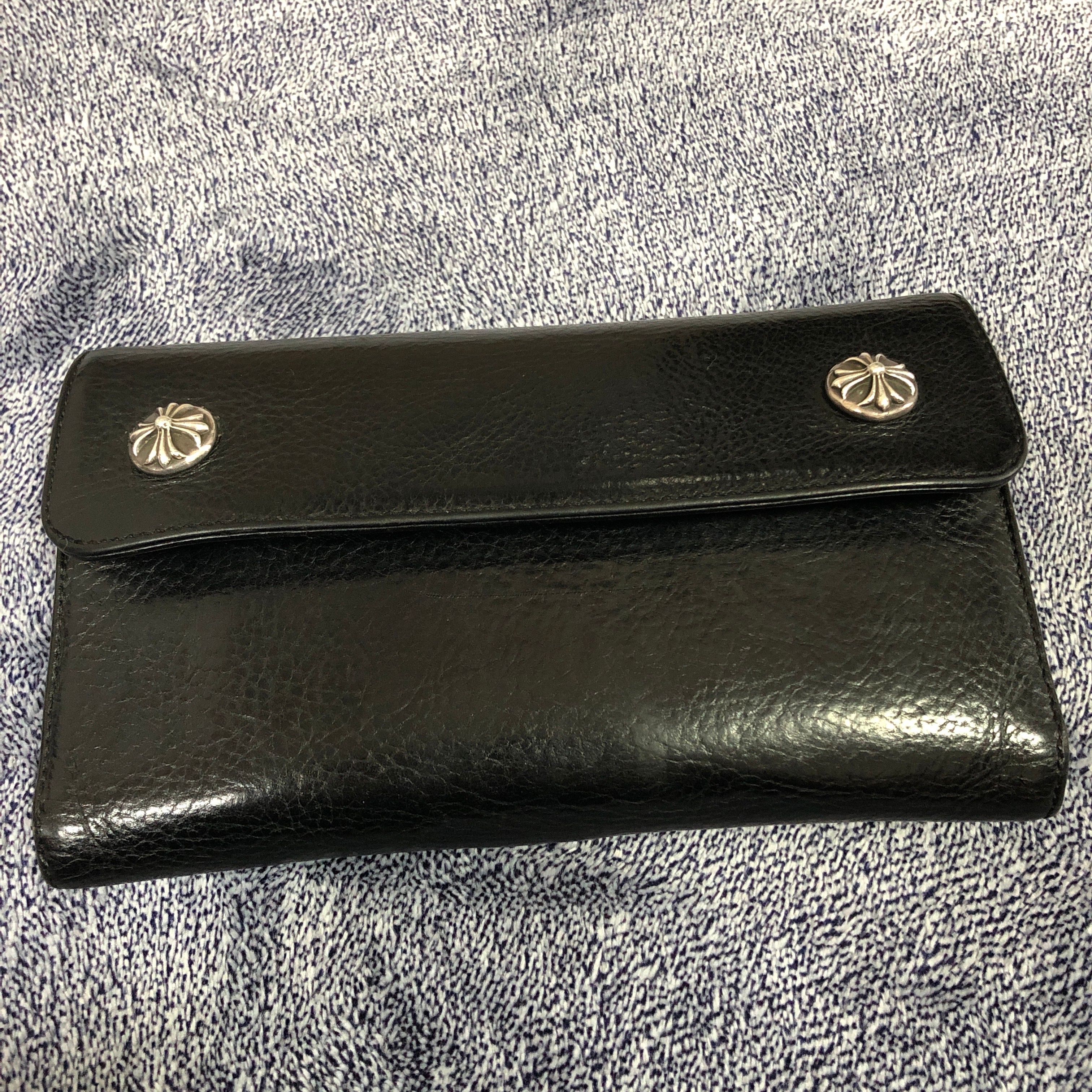 Chrome Hearts Wave Wallet Leather "Black"