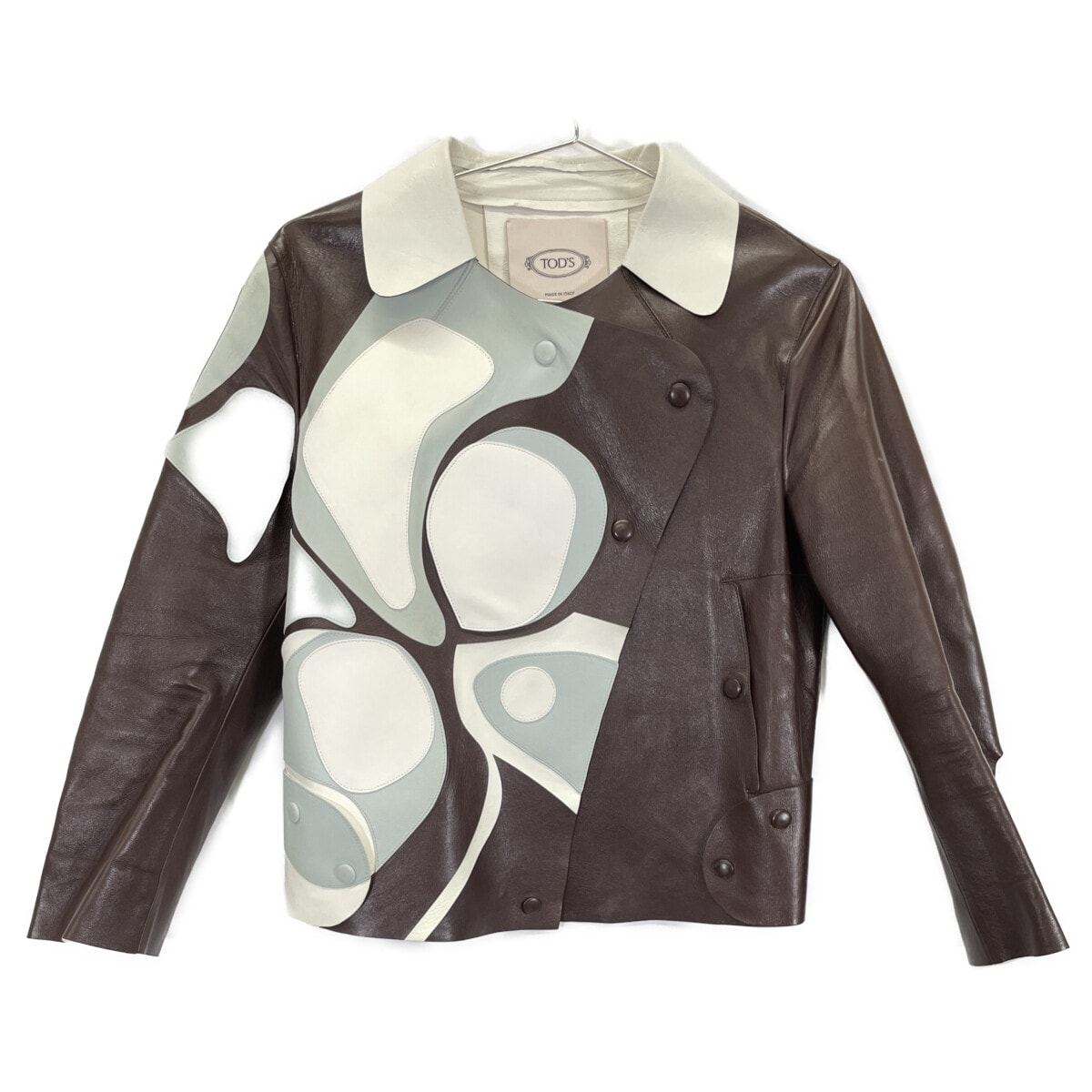 トッズ ブラウン ラムレザー ジャケット 40