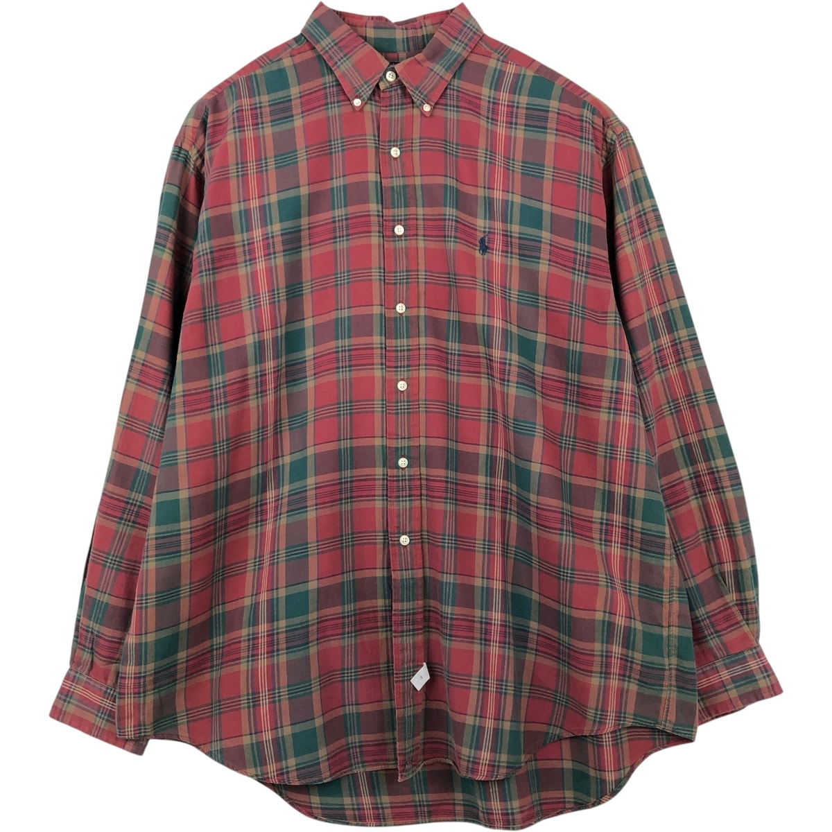 古着 ラルフローレン Ralph Lauren 長袖 ボタンダウンチェックシャツ メンズXL相当/eaa650126