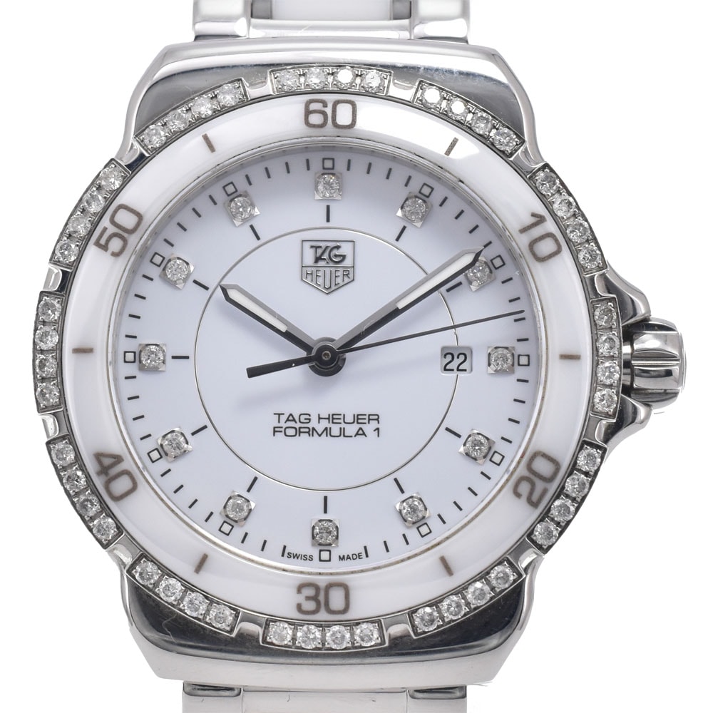 タグホイヤー TAG HEUER WAH1313.BA0868 フォーミュラー1 ダイヤモンド クォーツ レディース 美品 箱・保証書付き 腕時計 I#150324
