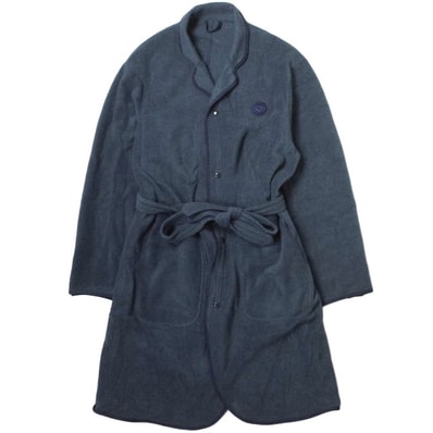Porter Classic ポータークラシック 日本製 FLEECE GOWN COAT フリースガウンコート L NAVY アウター g8972