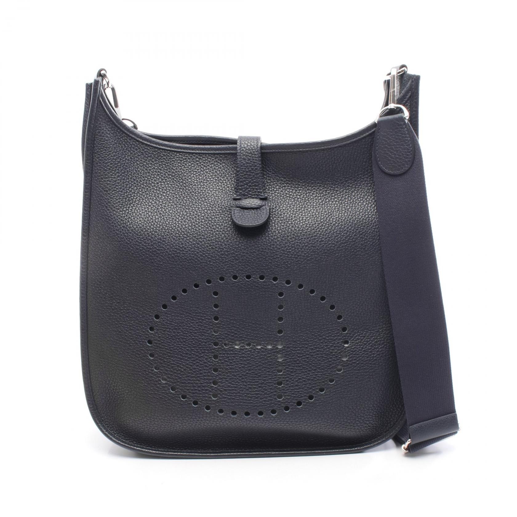 エルメス HERMES エヴリン 3 トロワ GM ショルダーバッグ バッグ レザー トリヨンクレマンス トリヨンクレマンス ブルーニュイ Y刻印(2020年製造) レディース ネイビー系 056275CK 【中古】