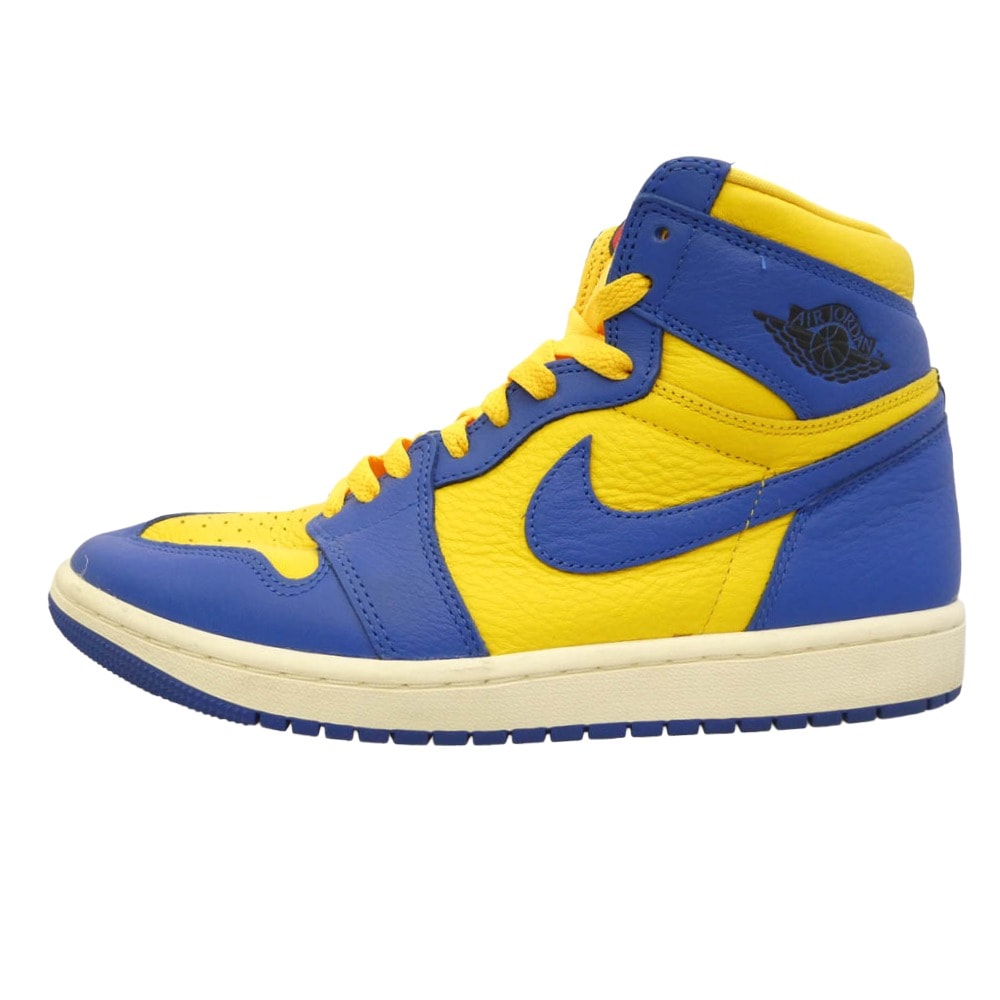 NIKE ナイキ FD2596-700 Women's Air Jordan 1 High OG Game Royal and Varsity Maize ウィメンズ エアジョーダン1 ハイカットスニーカー イエロー系 ブルー系 26cm【中古】