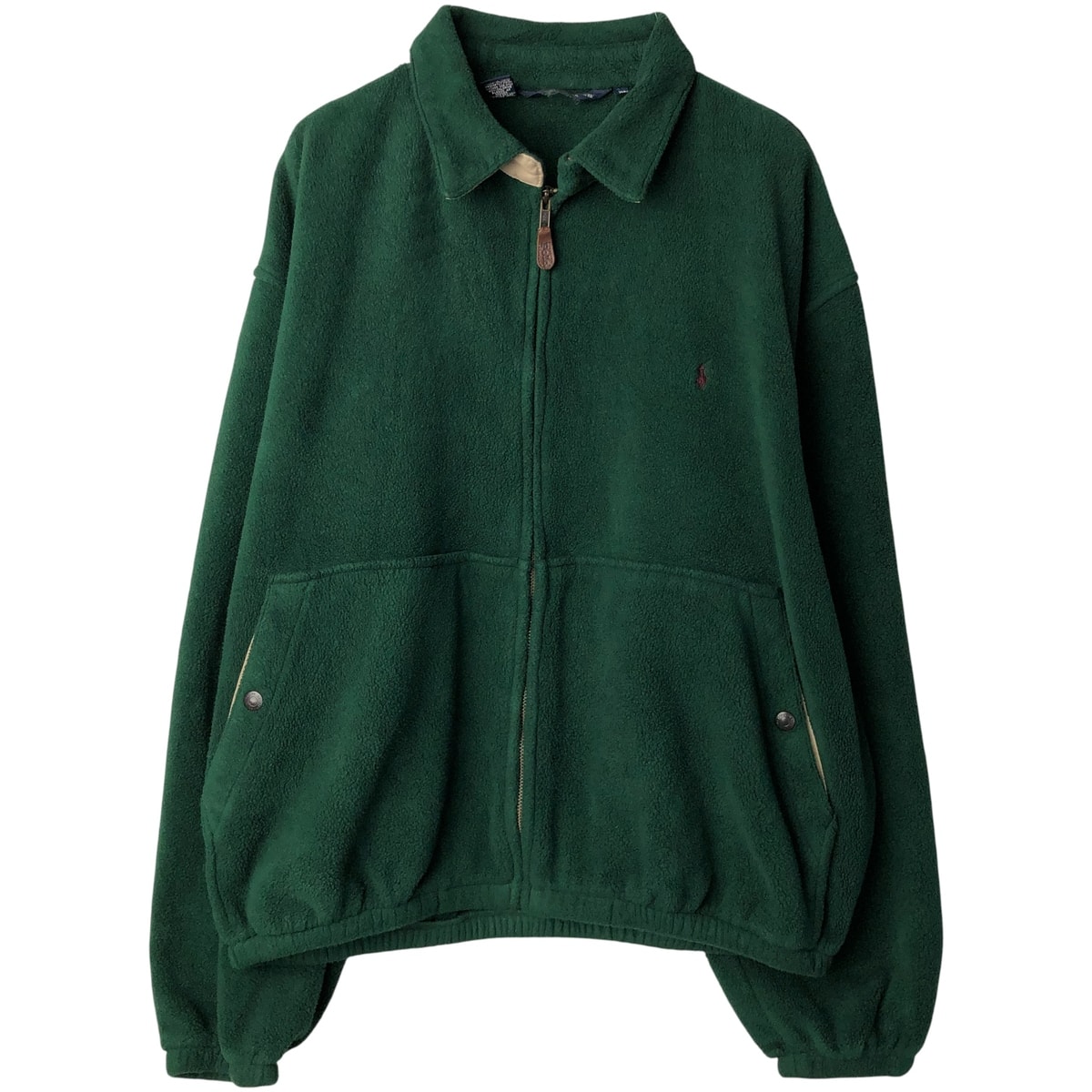 古着 ラルフローレン Ralph Lauren POLO by Ralph Lauren スイングトップタイプ フリースジャケット USA製 メンズXL相当/eaa603747