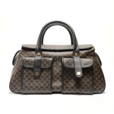 セリーヌ CELINE マカダム PVC ハンドバッグ【中古】