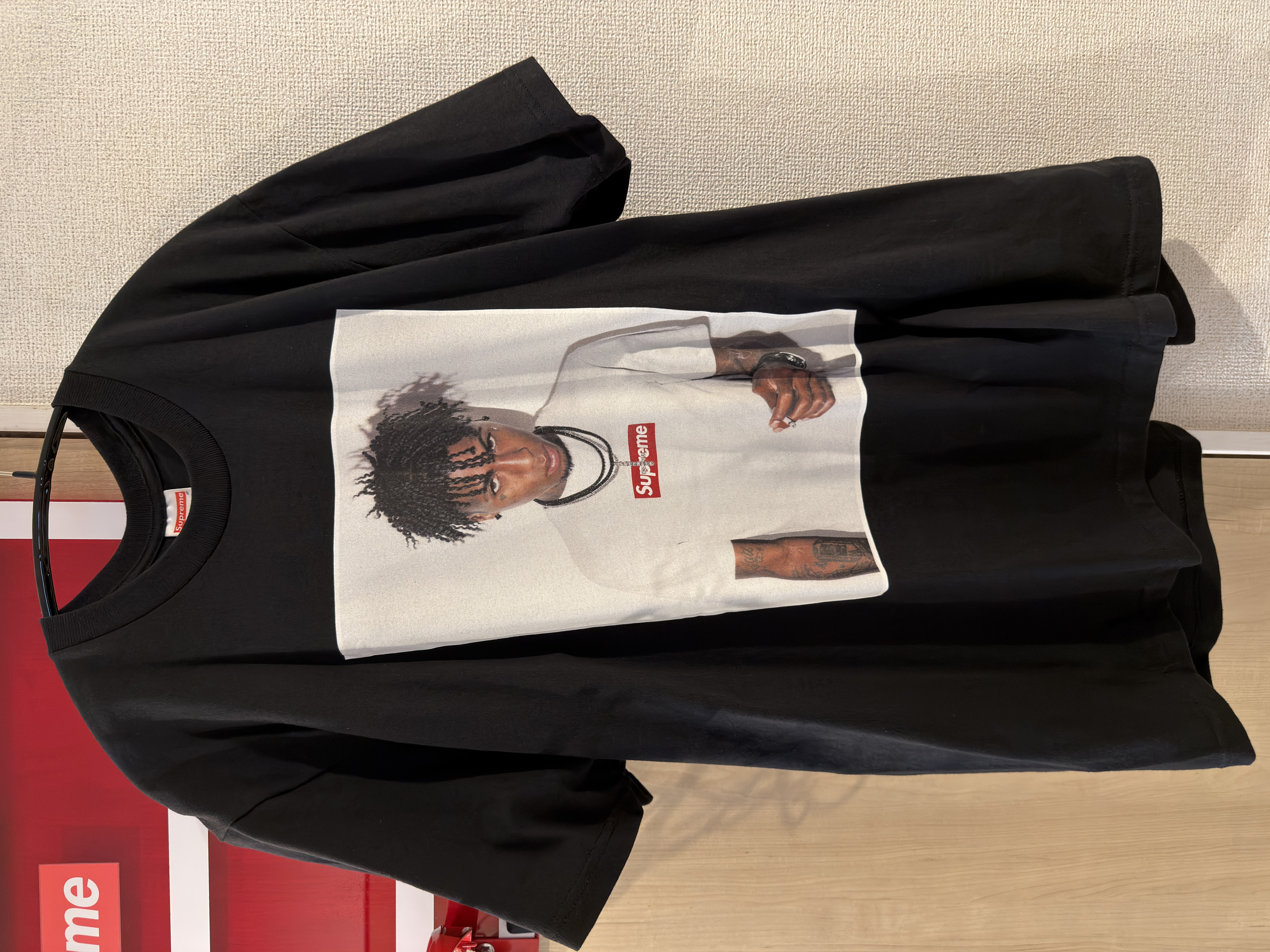 supremeヤングボーイTシャツ Mサイズ ブラック Supreme NBA Youngboy Tee 
