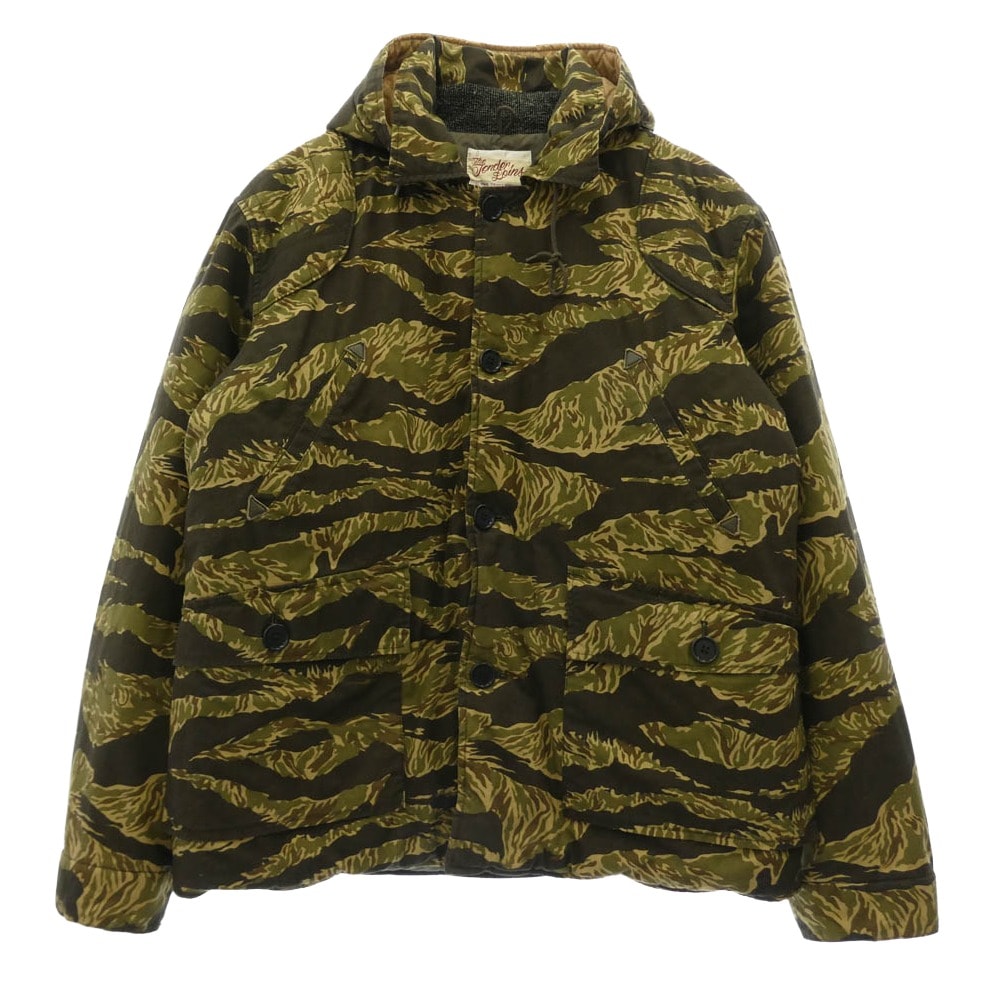 TENDERLOIN テンダーロイン ダウンジャケット 14AW T-HUNTING DOWN JKT BB タイガーカモ ハンティング ダウンジャケット カモフラージュ系 XL【中古】