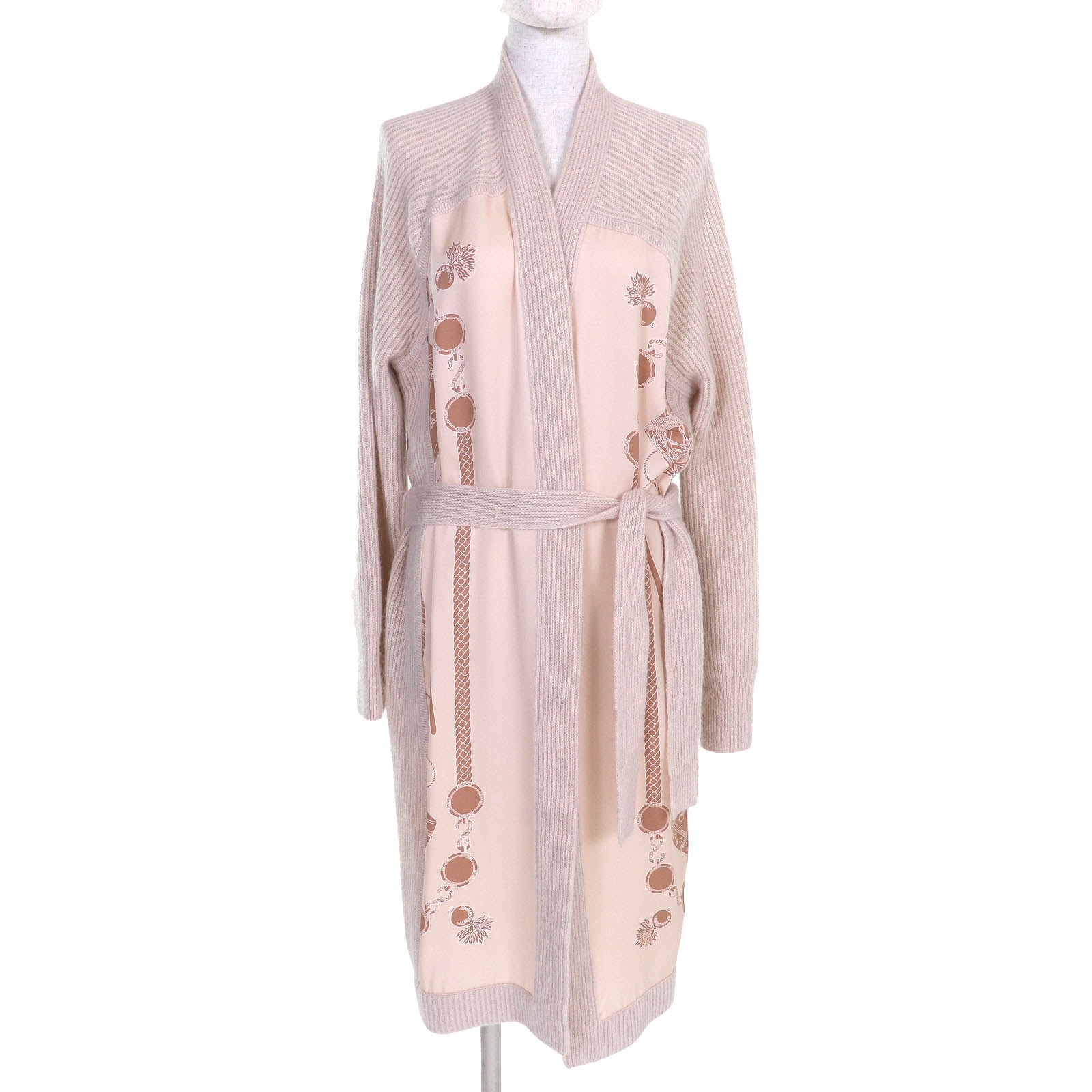 極美品 エルメス カーディガン Les Tambours Finesse 38
