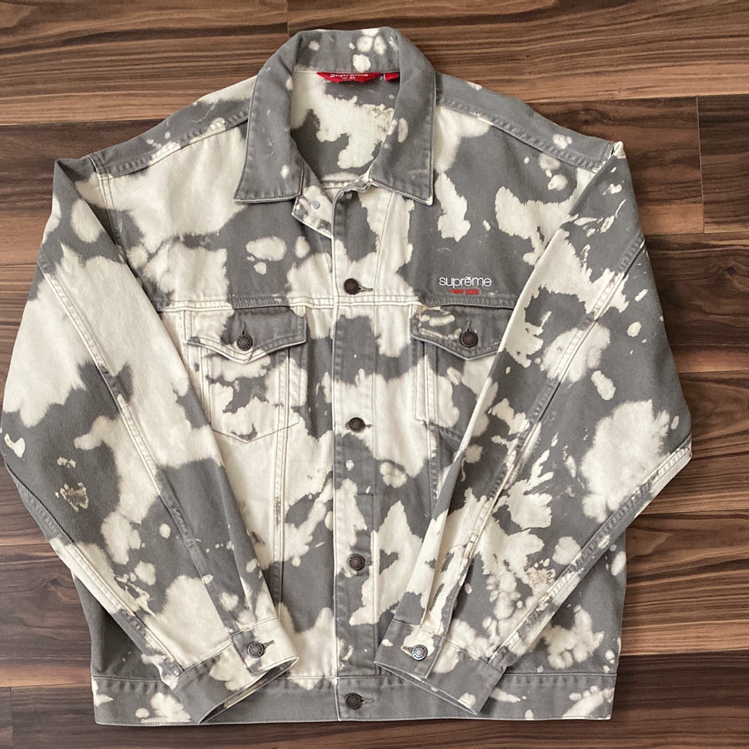 Supreme Denim Trucker Jacket "Bleached" (25SS)