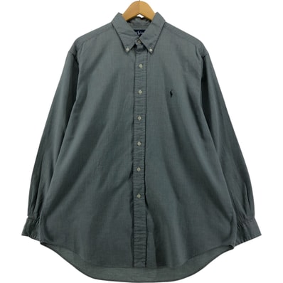 古着 ラルフローレン Ralph Lauren YARMOUTH 長袖 ボタンダウンシャツ メンズL相当/eaa554479