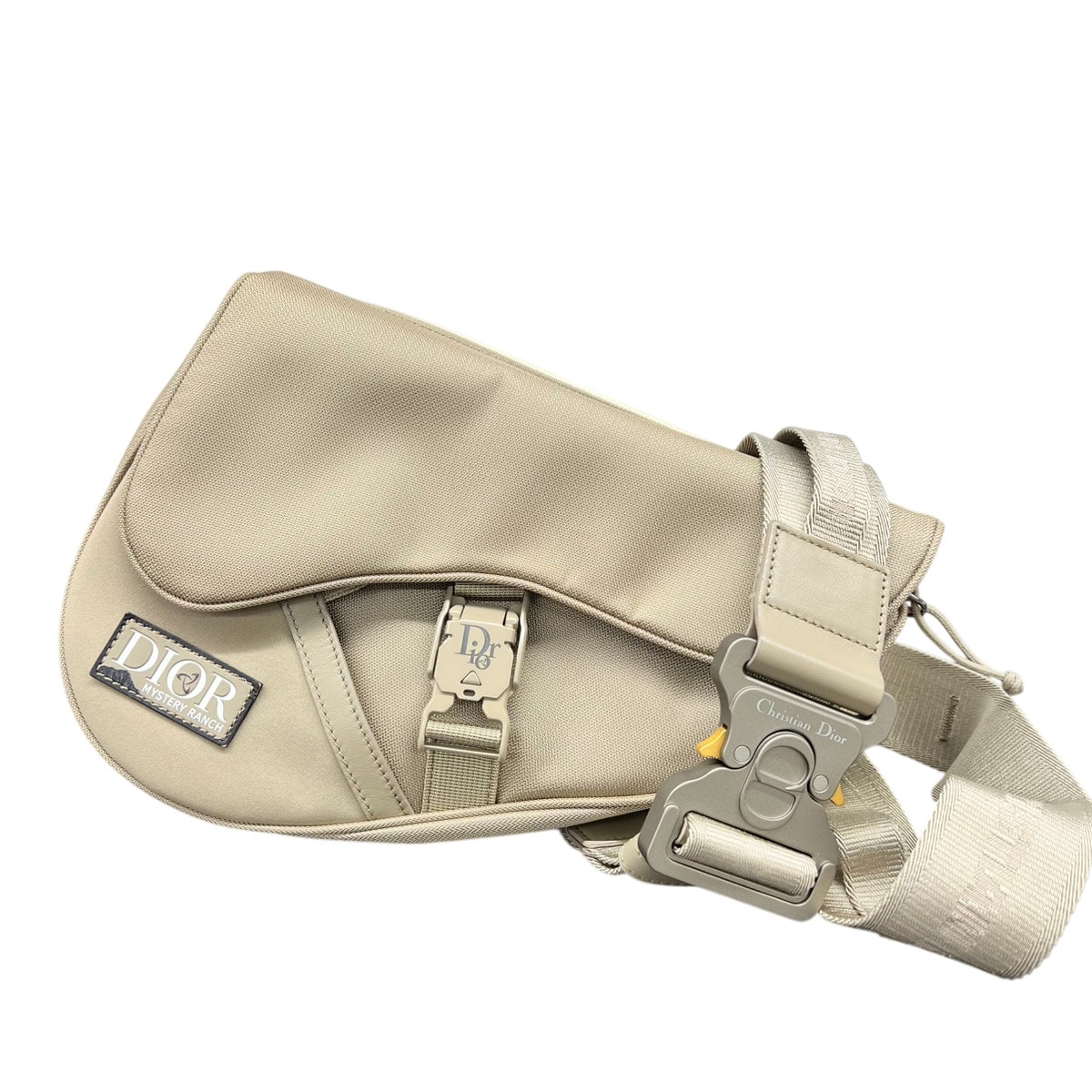 Christian Dior 希少 展示品級 ディオール DIOR BY MYSTERY RANCH SADDLE サドルバッグ 23SS ボディバッグ コーデュラナイロン ミステリーランチ クリスチャン 美品 SAランク 鑑定済 中古