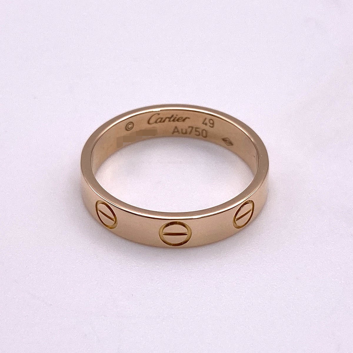 CARTIER カルティエ LOVEリング スモールモデル リング 指輪 B4085200 9号 K18 ピンクゴールド ゴールド ピンクゴールド  レディース【中古】