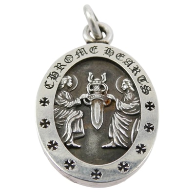 Chrome Hearts Angel Medal Oval Pendant Top "Silver"
