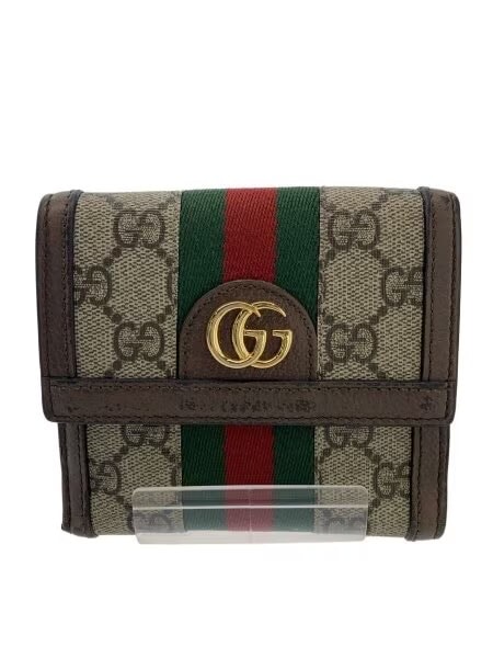 GUCCI Ophidia GG French Flap Wallet