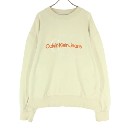 Calvin klein Jeans カルバンクラインジーンズ 長袖 スウェット L ベージュ系