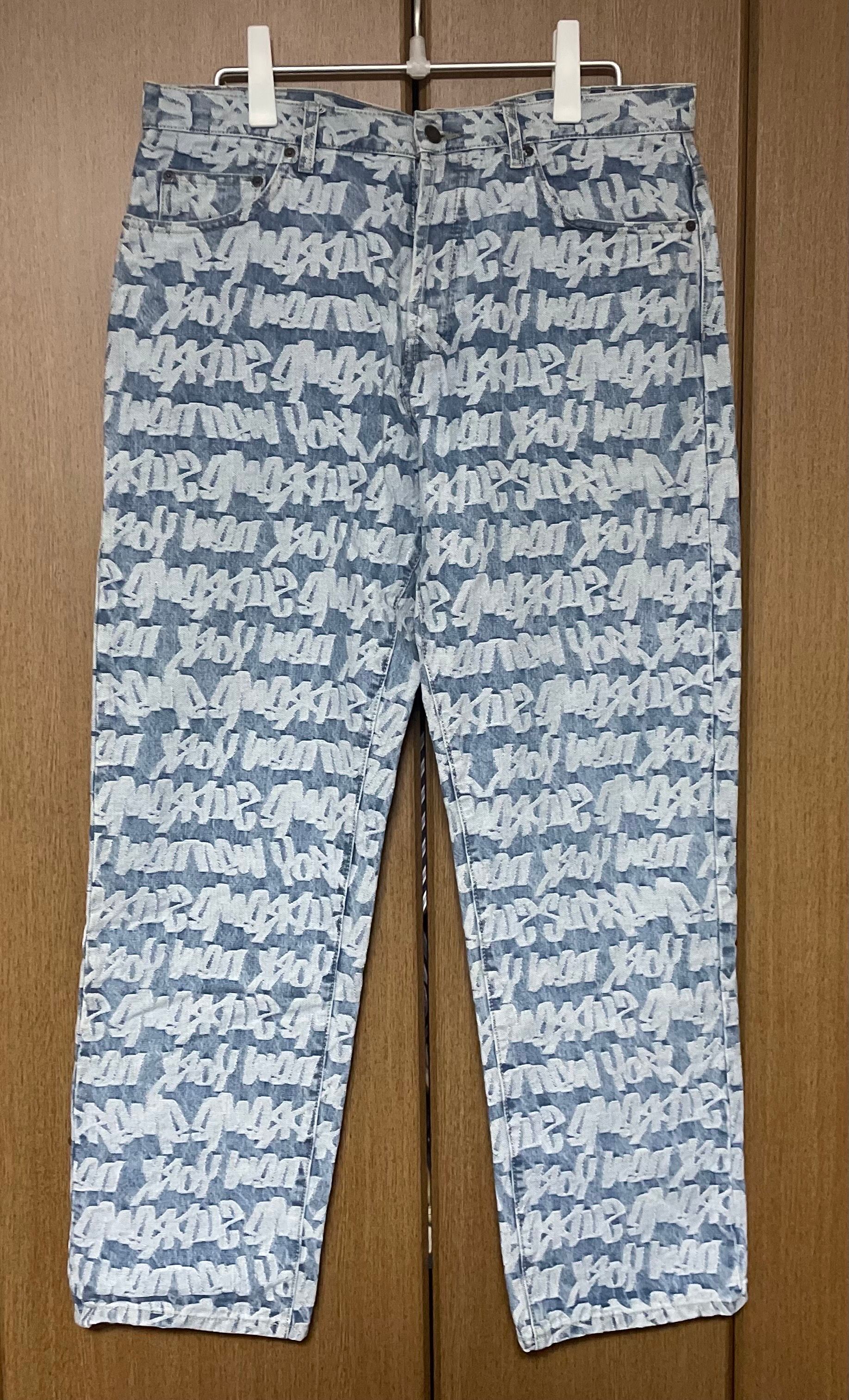 Supreme Fat Tip Jacquard Regular Jean "Blue"
