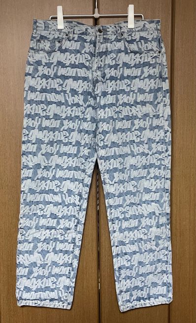 Supreme Fat Tip Jacquard Regular Jean "Blue"