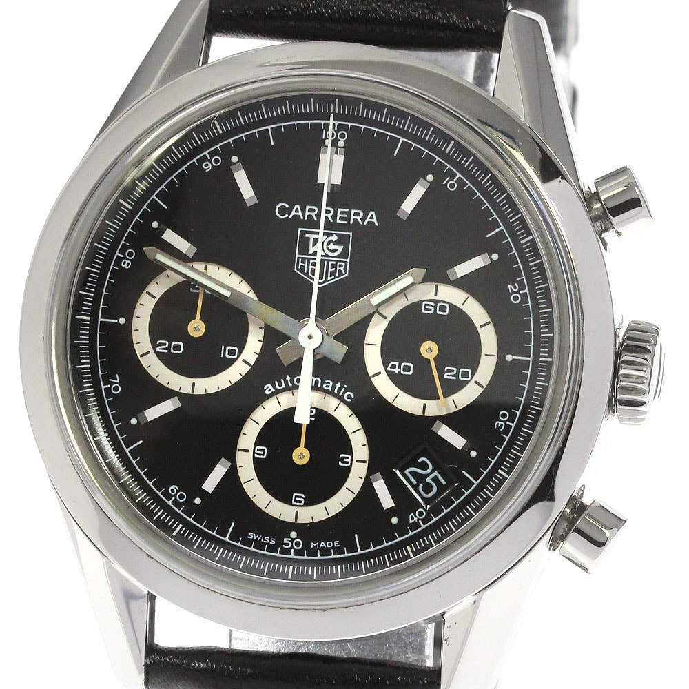 タグホイヤー カレラ クロノグラフ CV2113-0 メンズ 【中古】