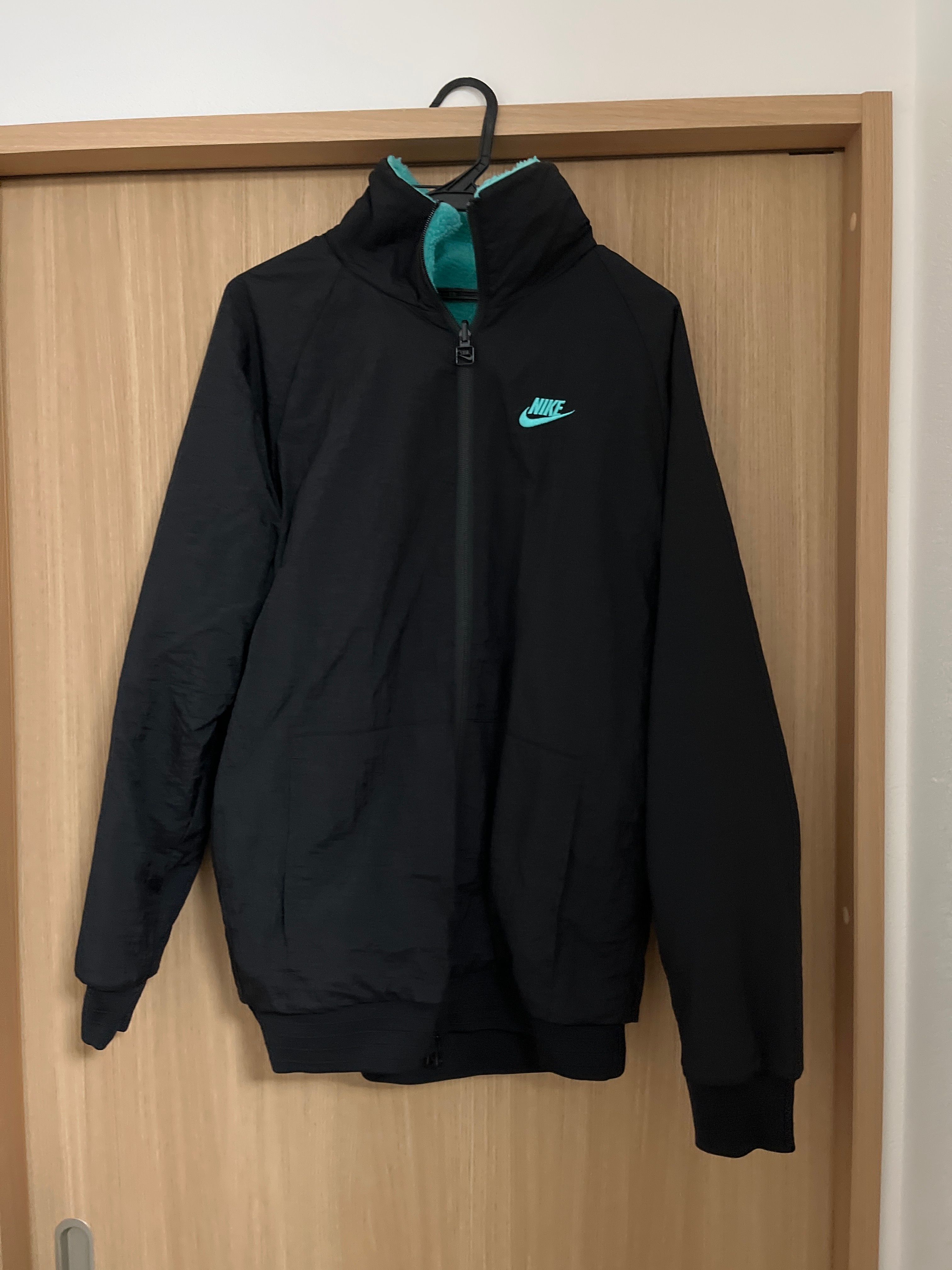 Nike Full Zip Big Swoosh Boa Jacket "Hyper Jade/Black"